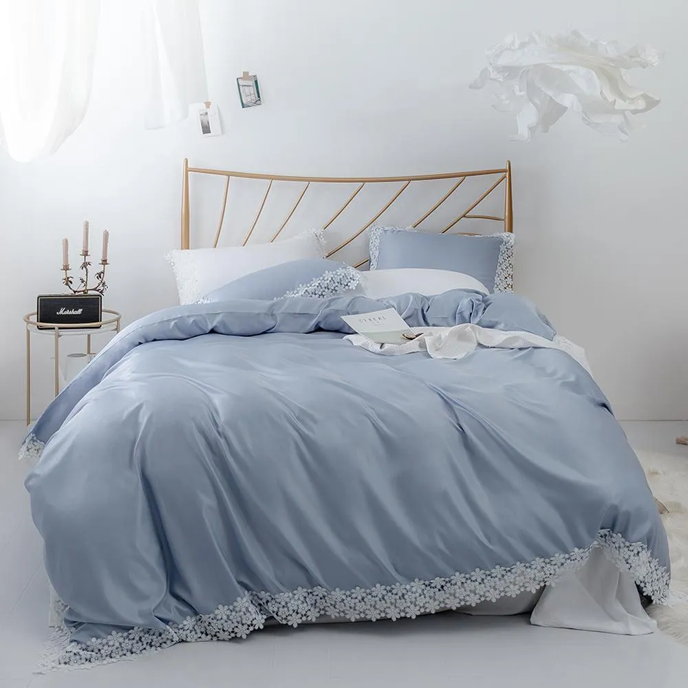 Soft Lace Bedspread Bedding Set