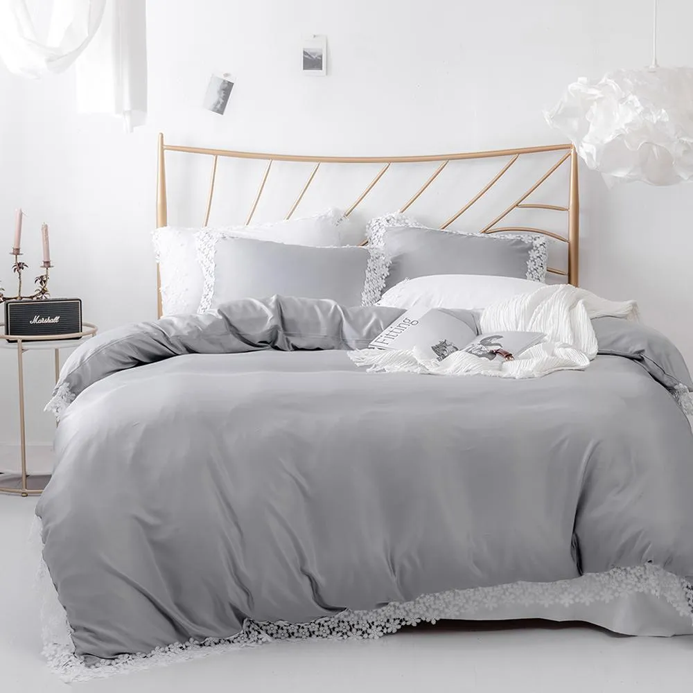 Soft Lace Bedspread Bedding Set