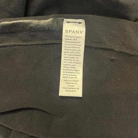 Spanx Women's Higher Power Tummy Control Shorts black size medium