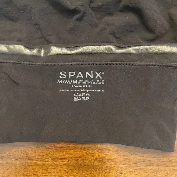 Spanx Women's Higher Power Tummy Control Shorts black size medium
