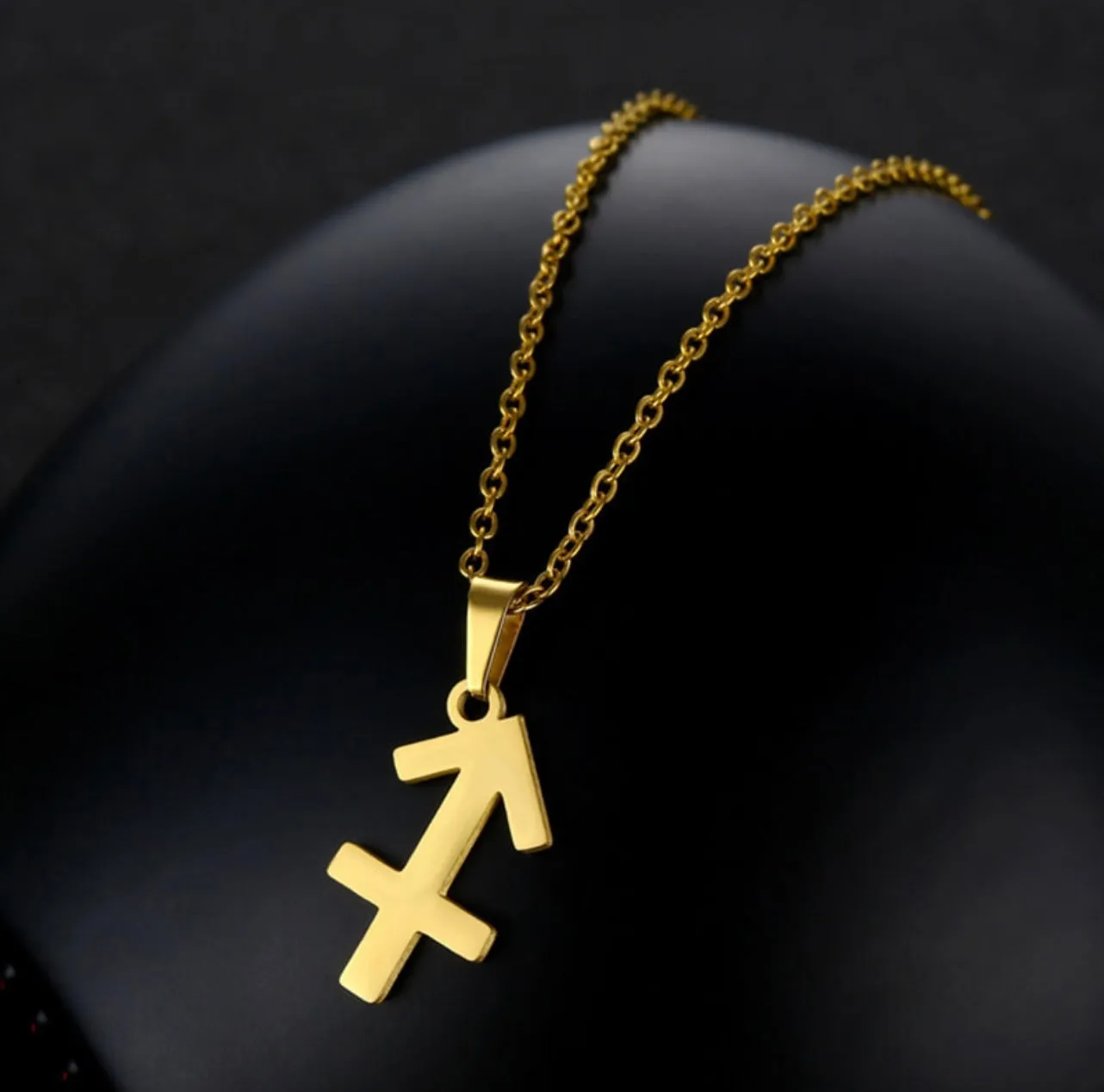 Stainless Steel Zodiac Necklace & Earrings Set