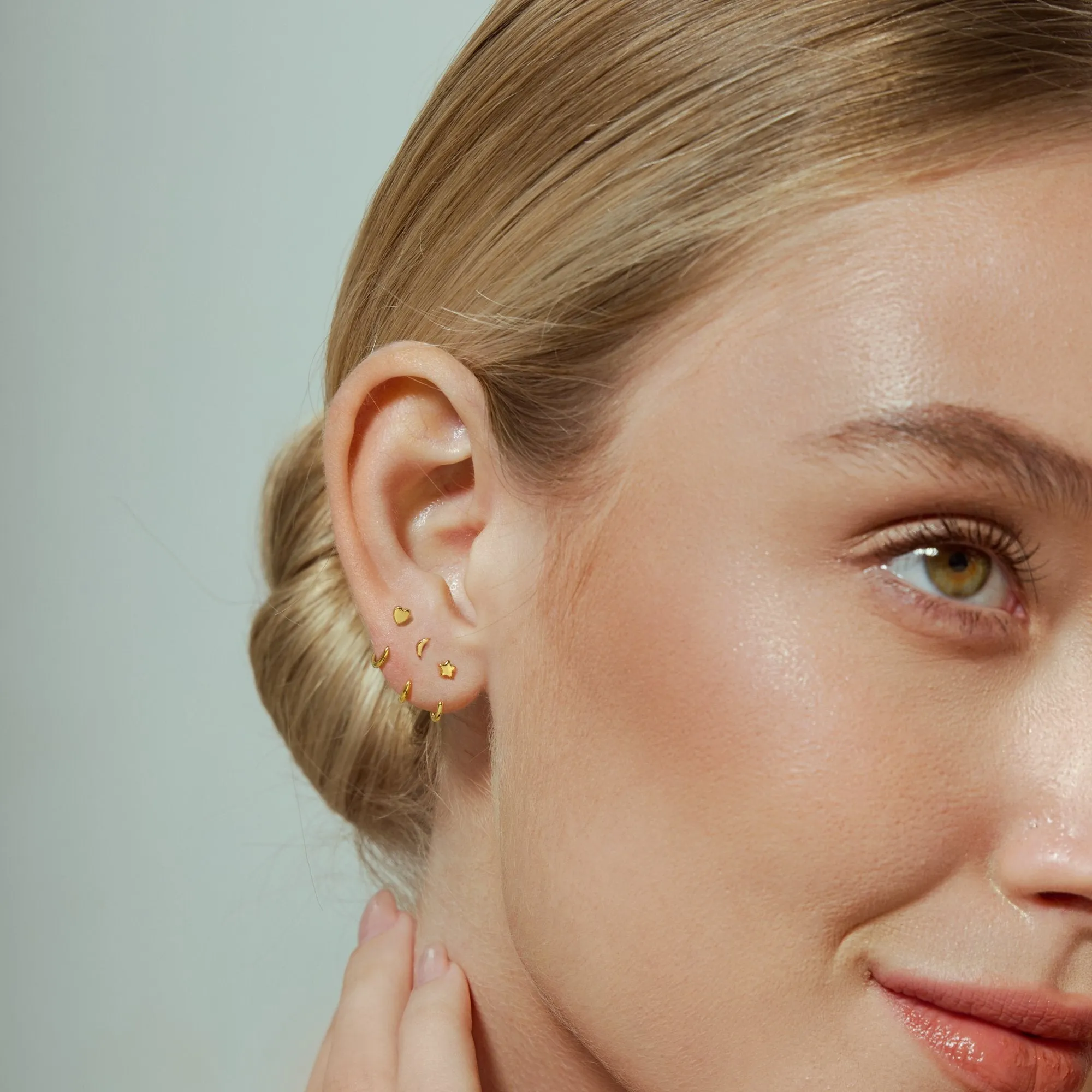 Stay Close Charm Hoops Set