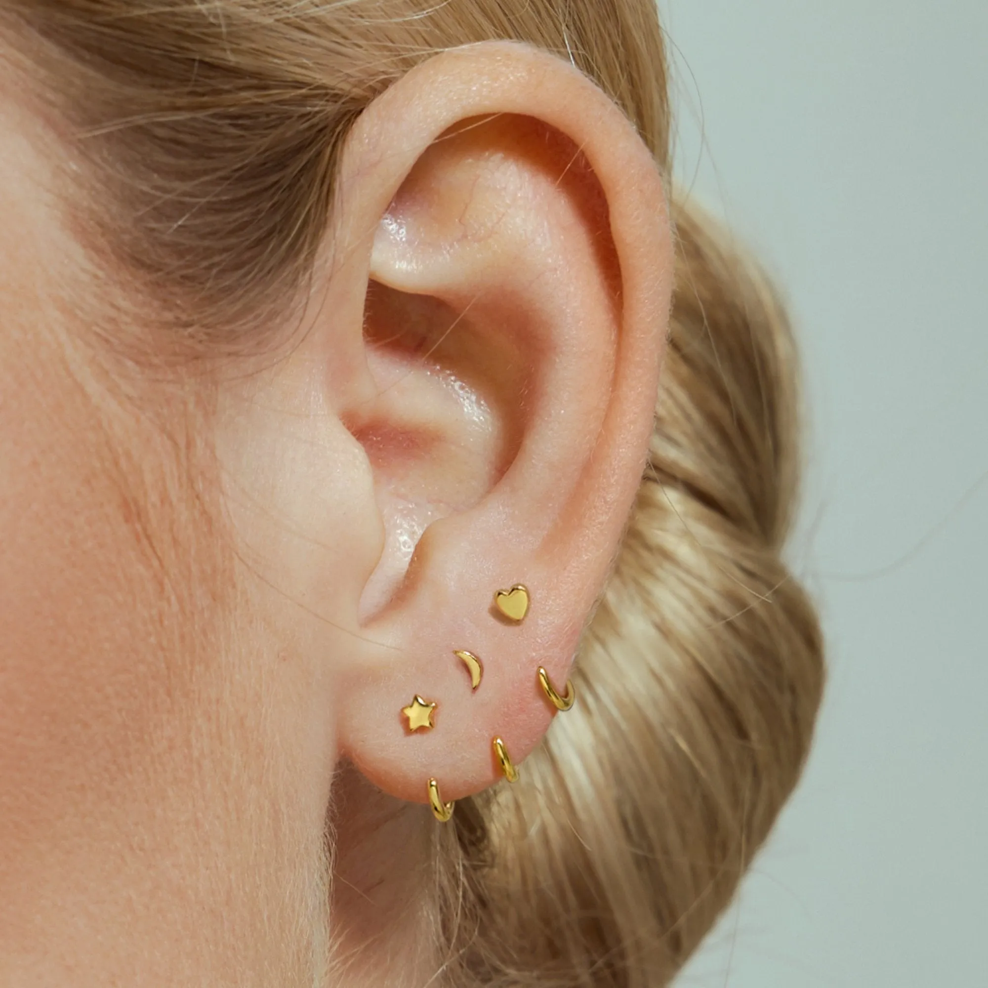 Stay Close Charm Hoops Set