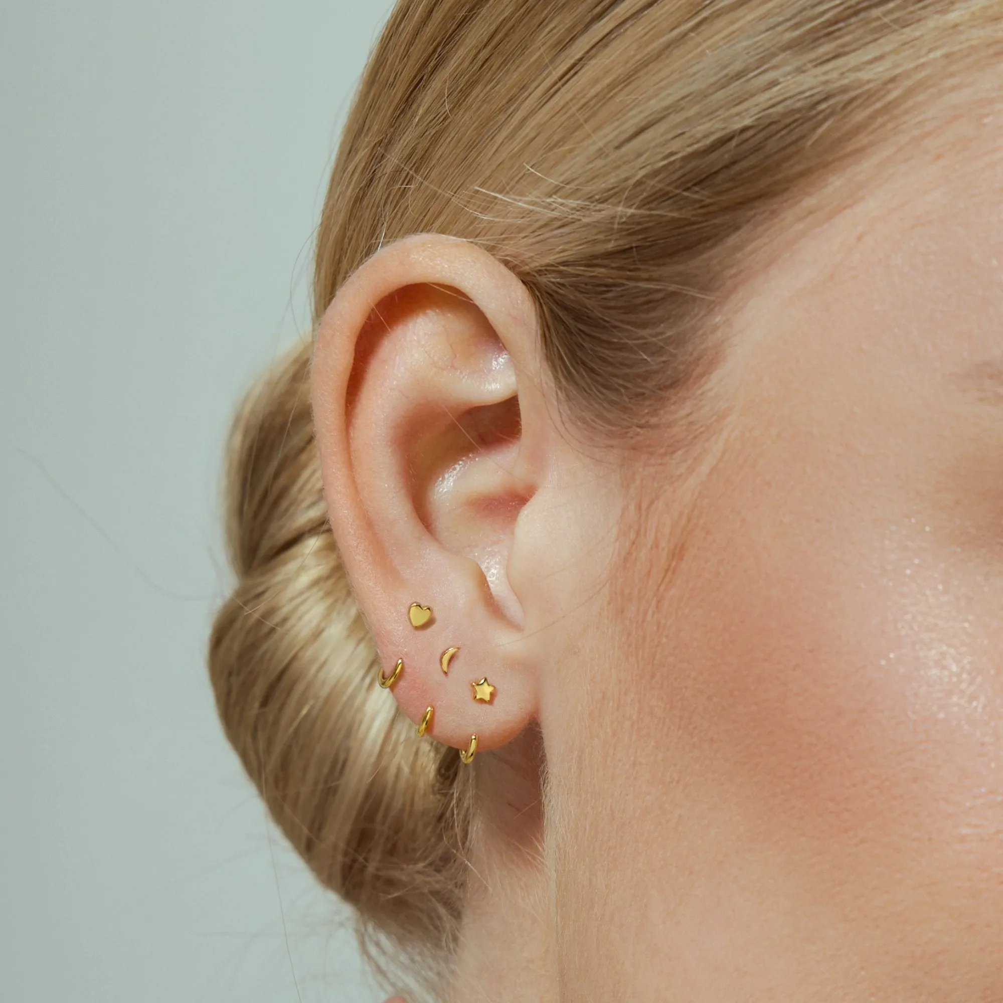 Stay Close Charm Hoops Set