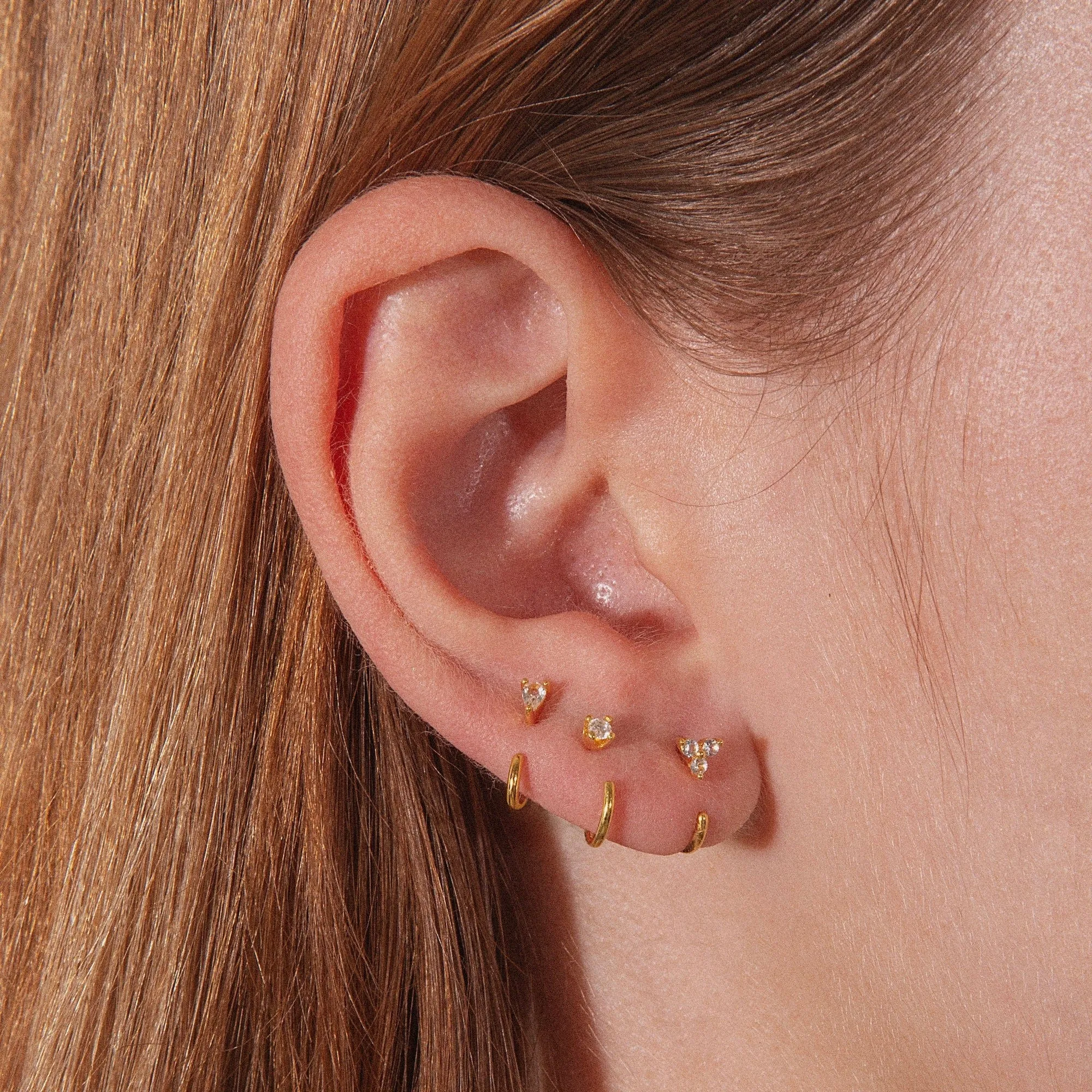 Stay Close Gem Hoops Set