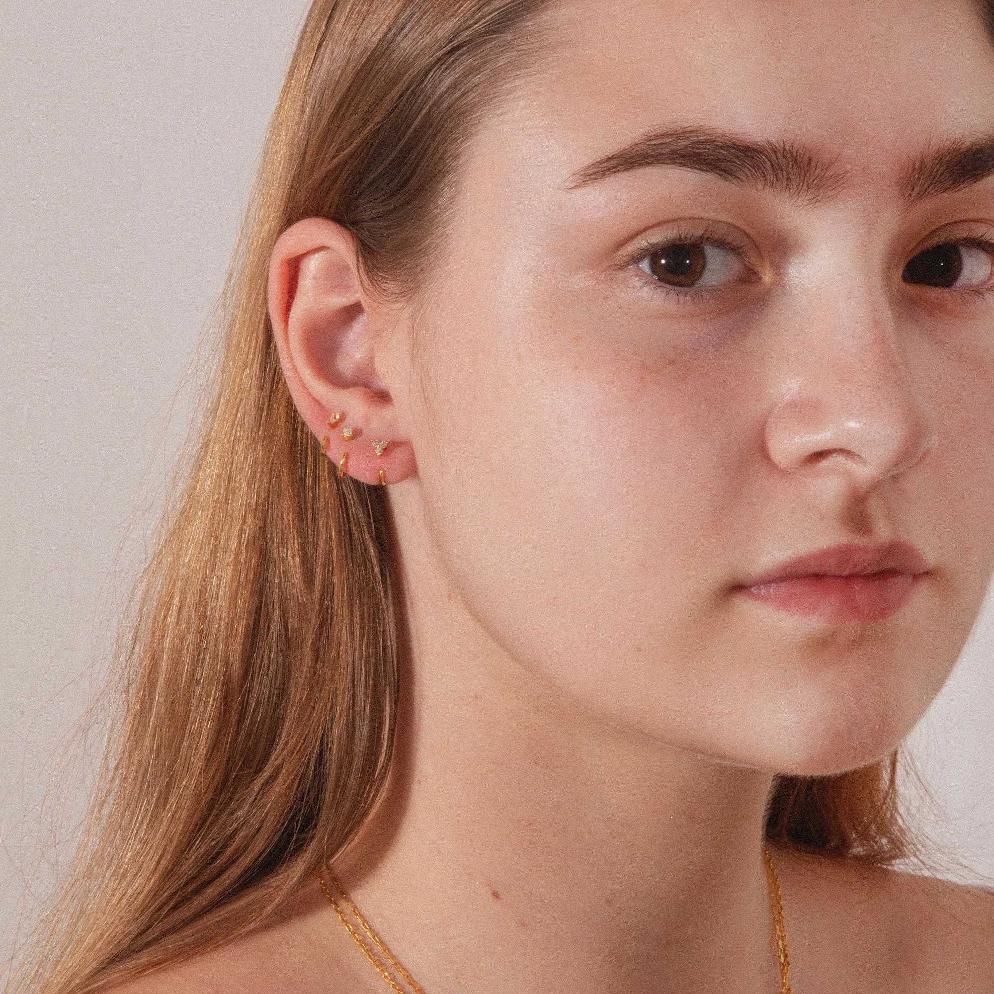 Stay Close Gem Hoops Set