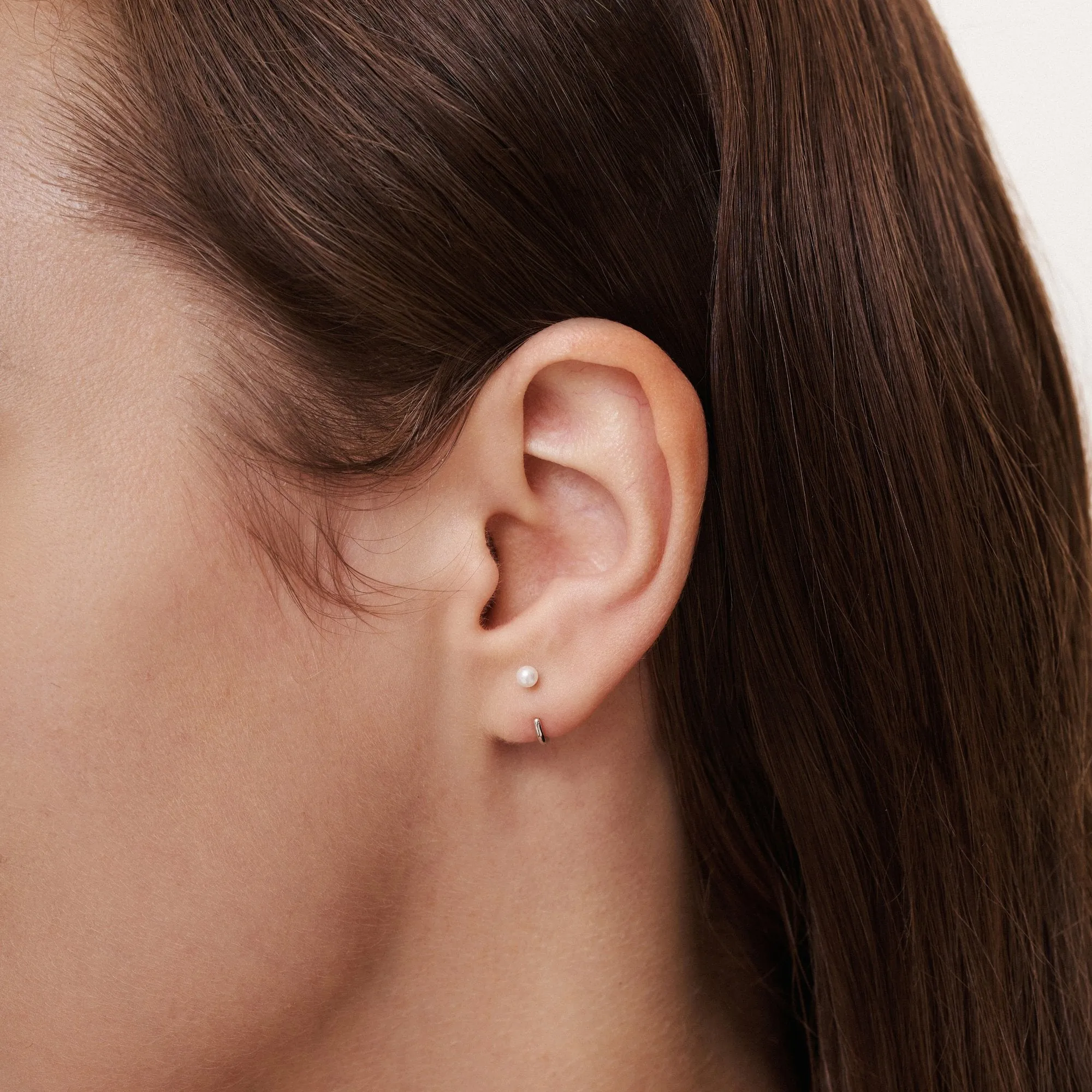 Stay Close Pearl Hoops