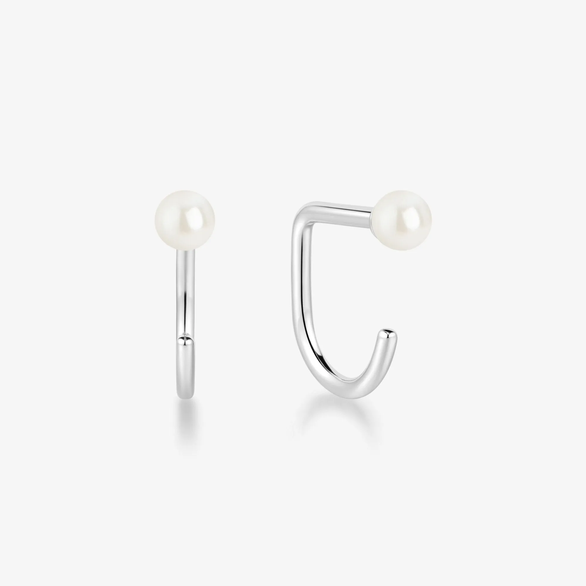 Stay Close Pearl Hoops