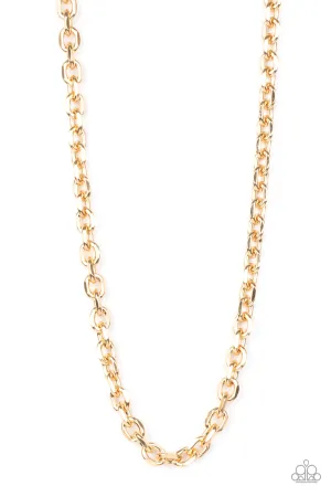 Steel Trap - Gold Urban Necklace