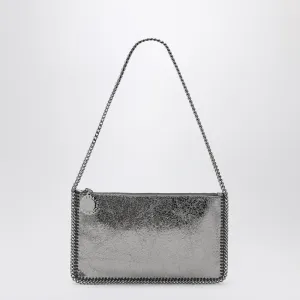 Stella Mc Cartney Grey Metallic Falabella Clutch med kedja