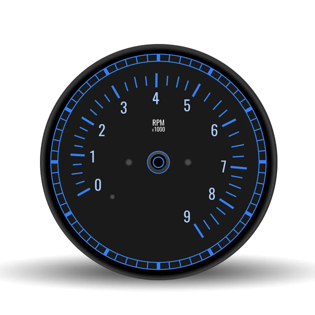 Tachometer <br>Glass Table Spinner 17.75"
