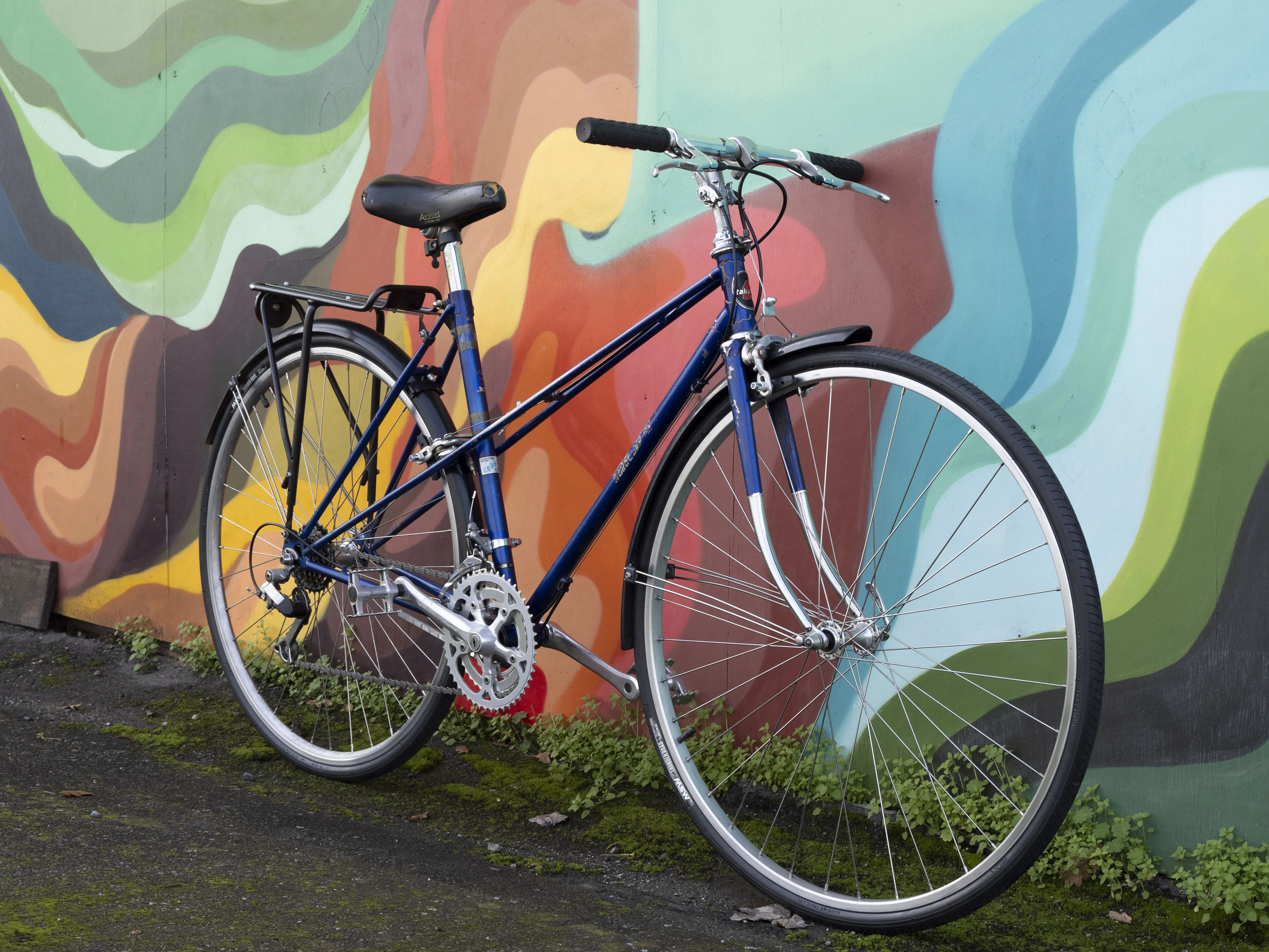 Takara Mixte Vintage Road Bike, Blue, 50cm/Small