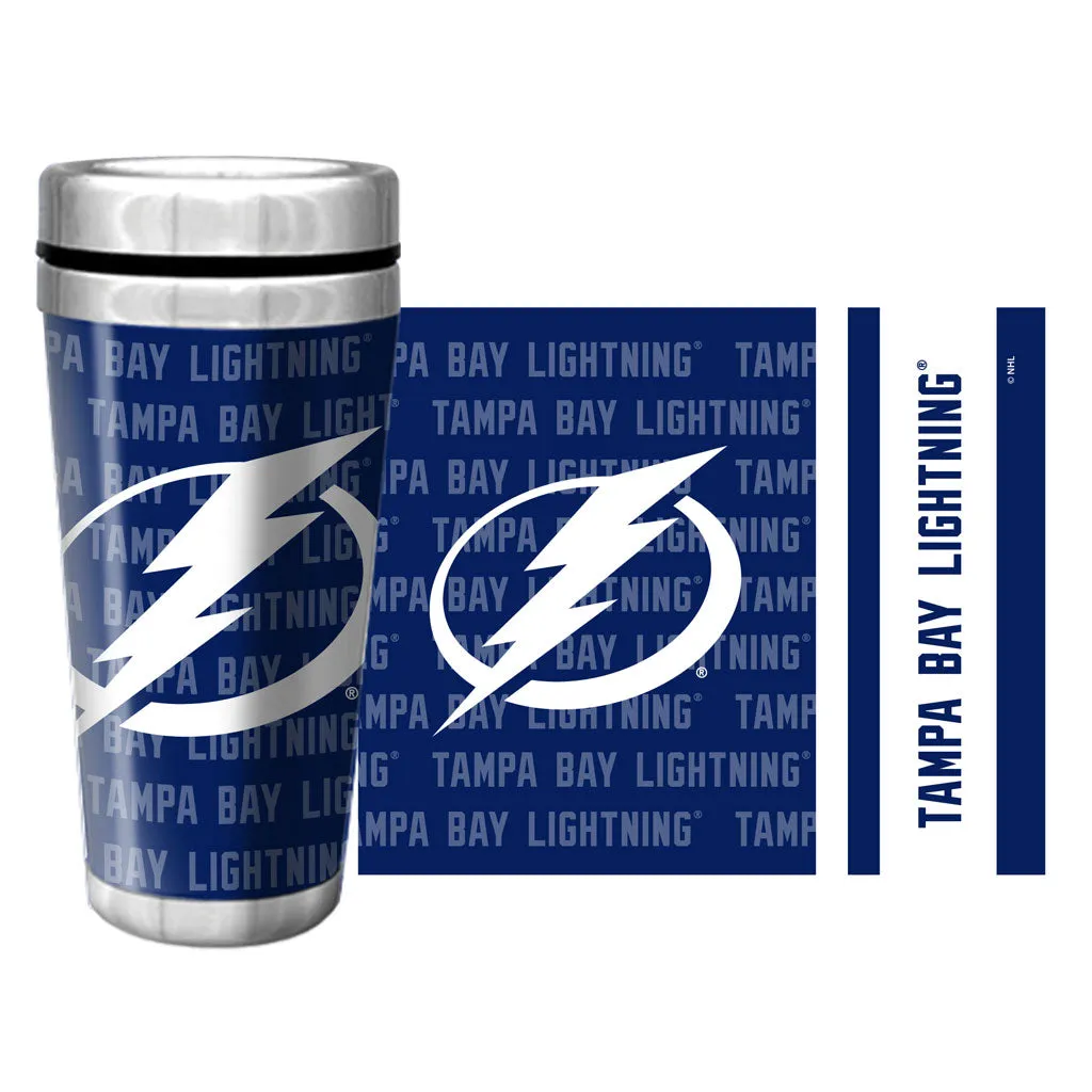 Tampa Bay Lightning Travel Mug | Wallpaper Full Wrap 16 oz.