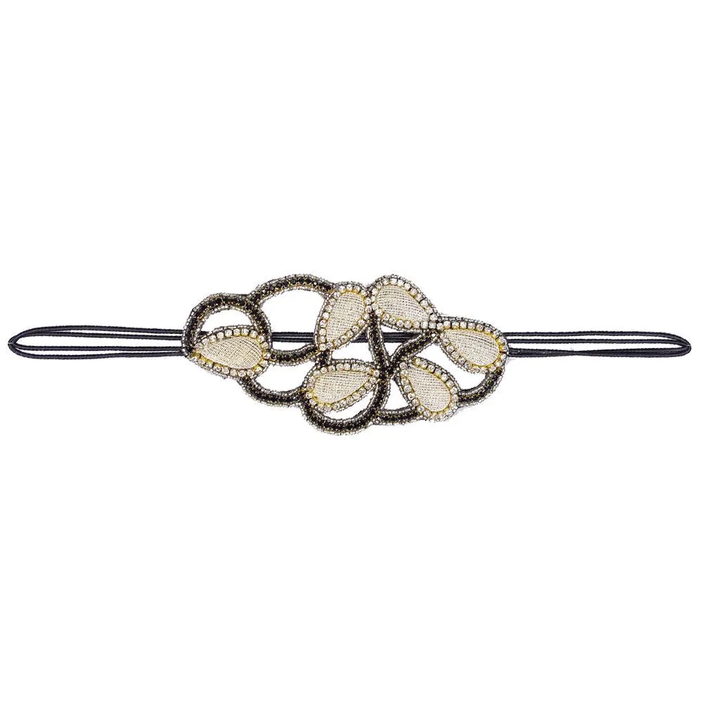 Tanisha - Elastic Accent Stretch Band (Beige)