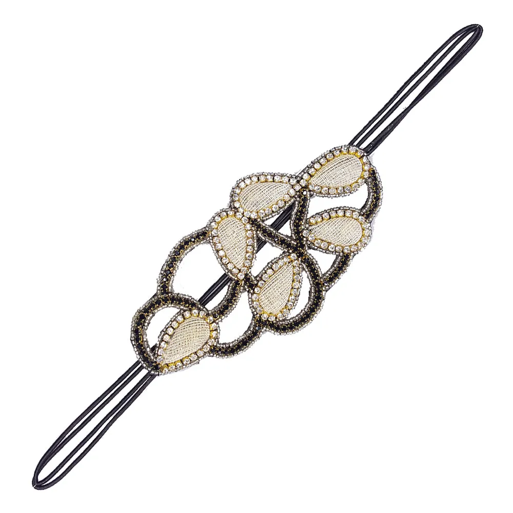 Tanisha - Elastic Accent Stretch Band (Beige)