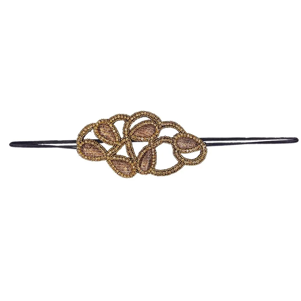 Tanisha - Elastic Accent Stretch Band (Gold)