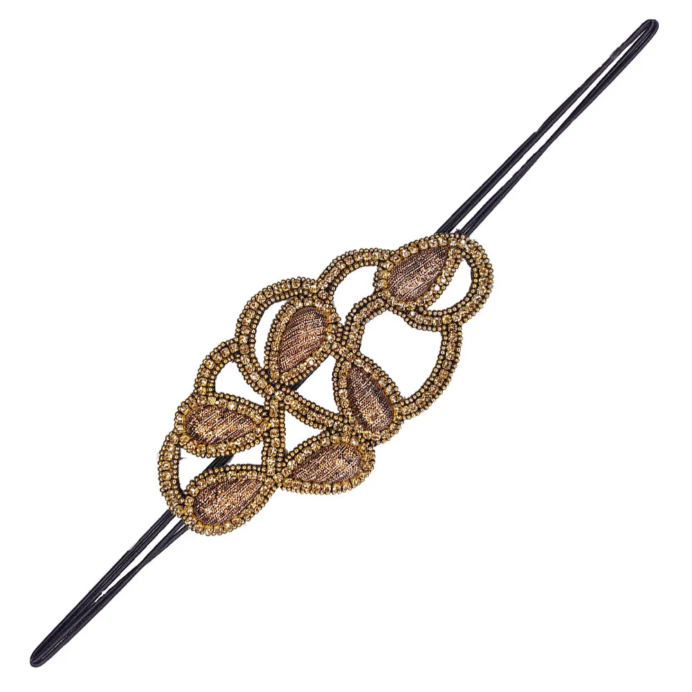 Tanisha - Elastic Accent Stretch Band (Gold)