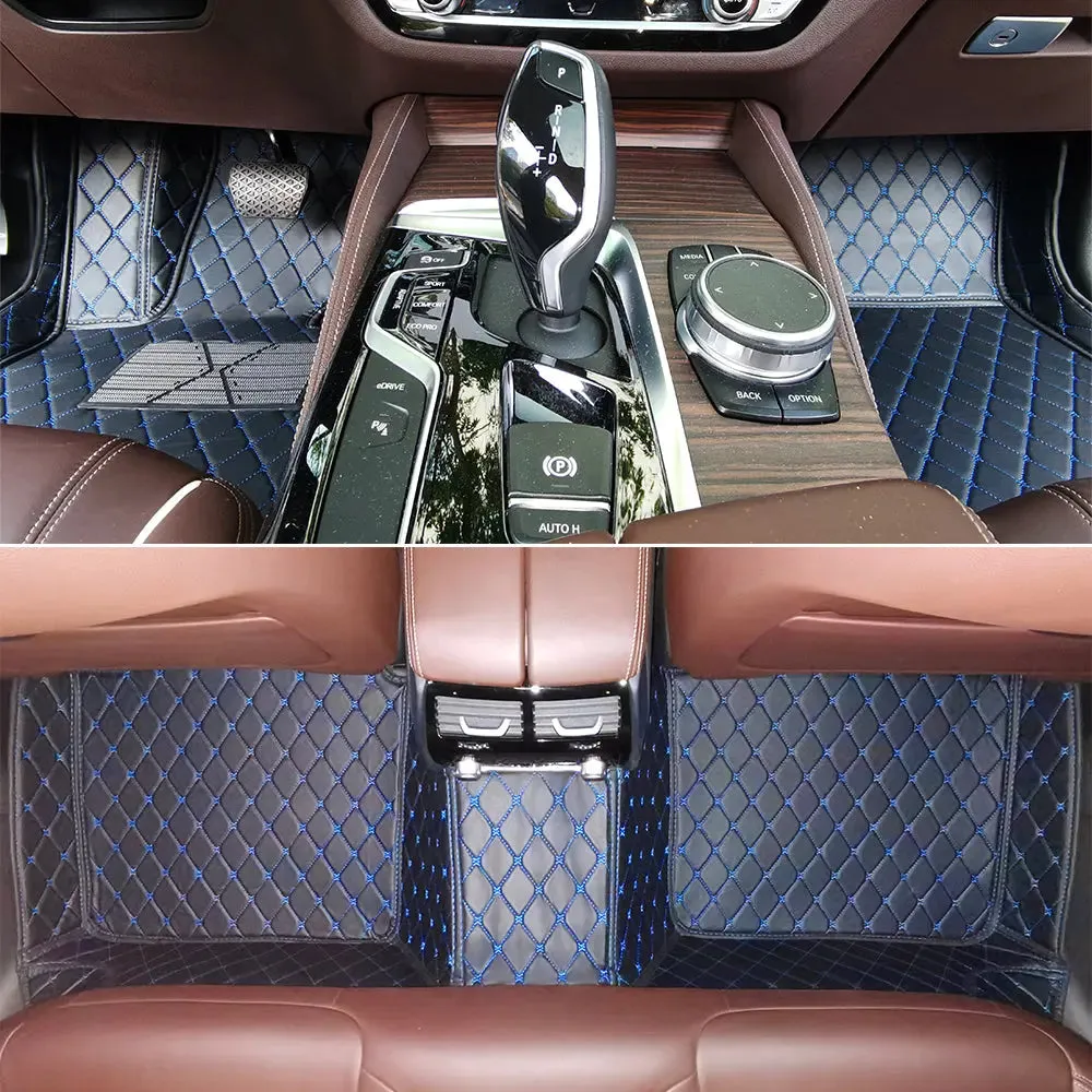 Tapis 3d voiture Sur-Mesure pour 3 Rangées de Sièges avec Logo Personnalisé