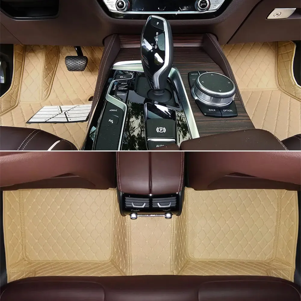 Tapis 3d voiture Sur-Mesure pour 3 Rangées de Sièges avec Logo Personnalisé