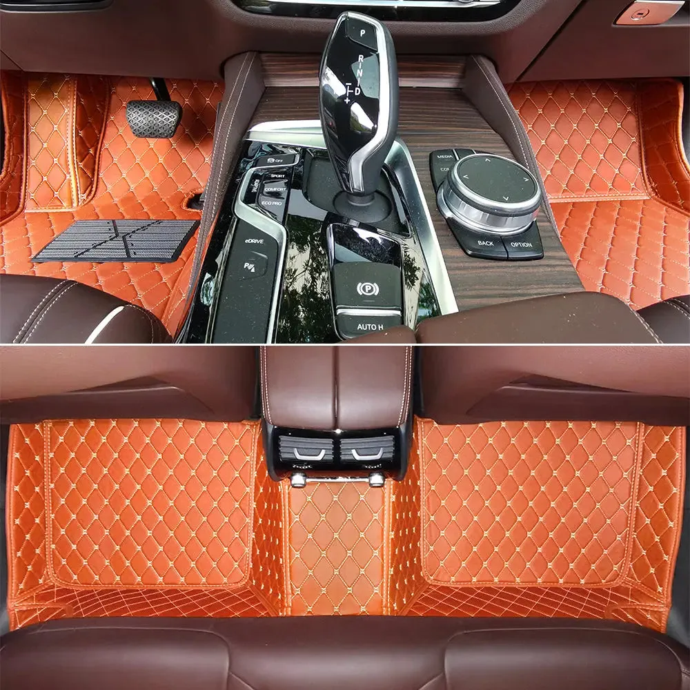 Tapis 3d voiture Sur-Mesure pour 3 Rangées de Sièges avec Logo Personnalisé