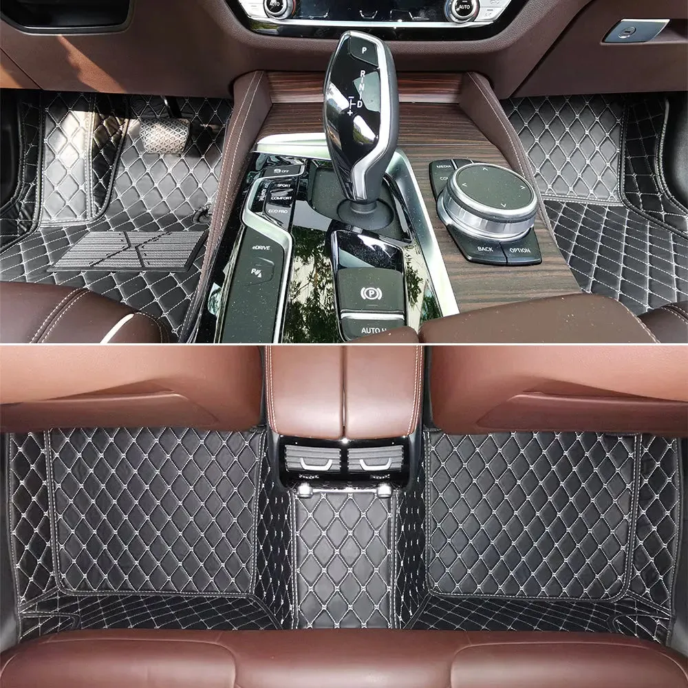 Tapis 3d voiture Sur-Mesure pour 3 Rangées de Sièges avec Logo Personnalisé