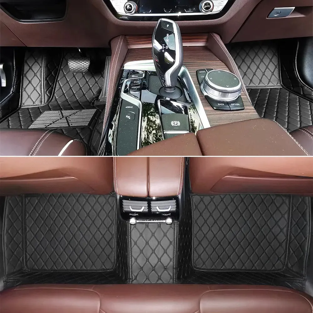 Tapis 3d voiture Sur-Mesure pour 3 Rangées de Sièges avec Logo Personnalisé