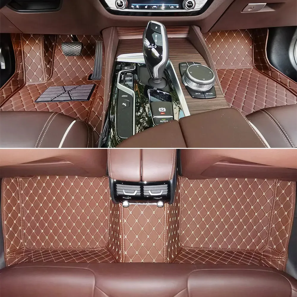 Tapis 3d voiture Sur-Mesure pour 3 Rangées de Sièges avec Logo Personnalisé