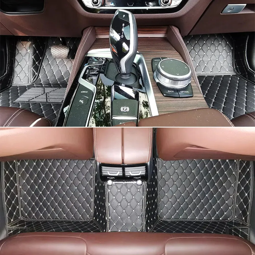 Tapis 3d voiture Sur-Mesure pour 3 Rangées de Sièges avec Logo Personnalisé