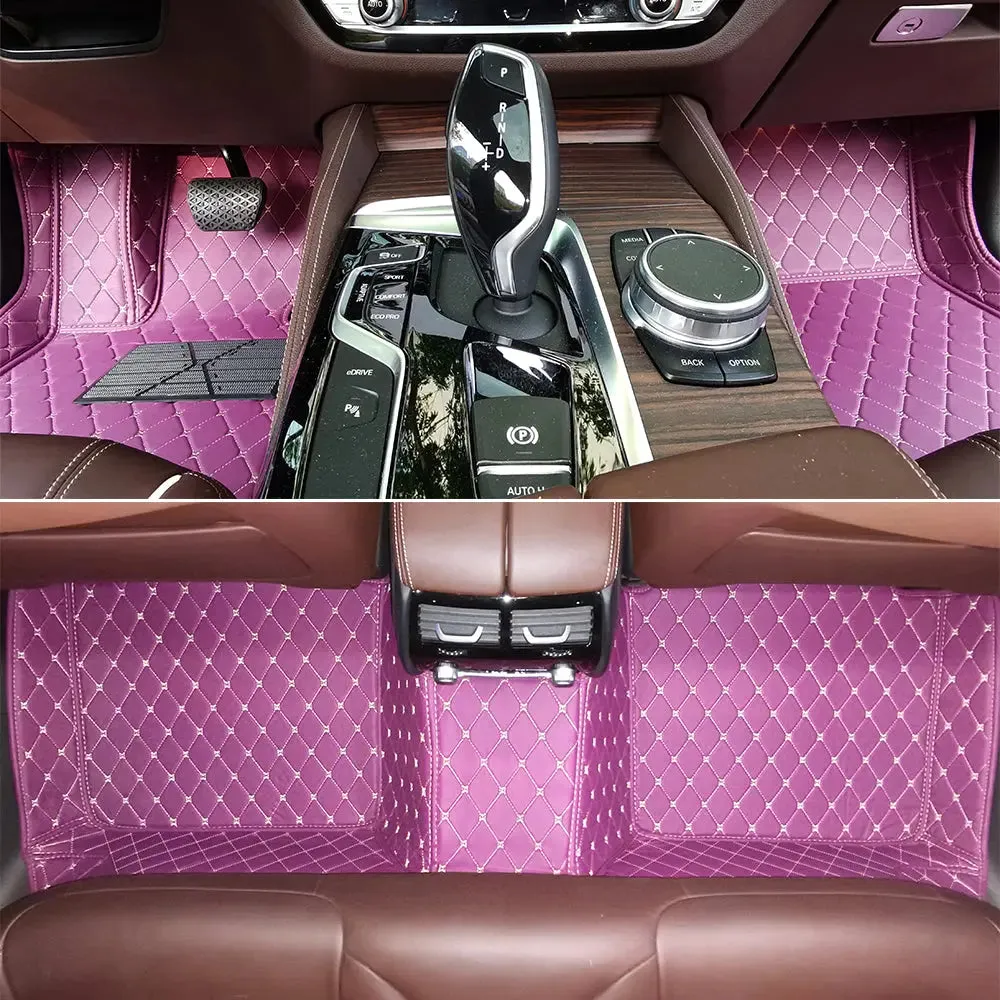 Tapis 3d voiture Sur-Mesure pour 3 Rangées de Sièges avec Logo Personnalisé