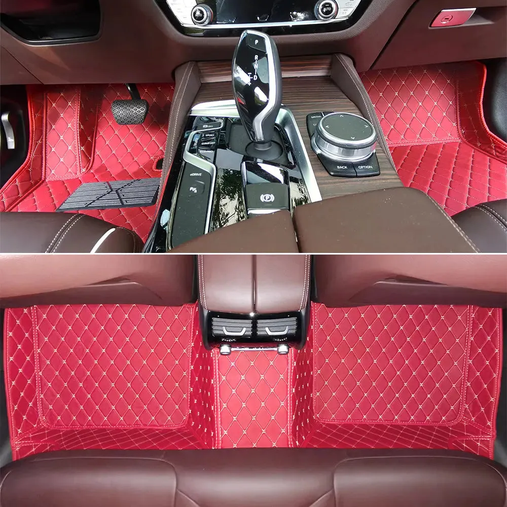 Tapis 3d voiture Sur-Mesure pour 3 Rangées de Sièges avec Logo Personnalisé