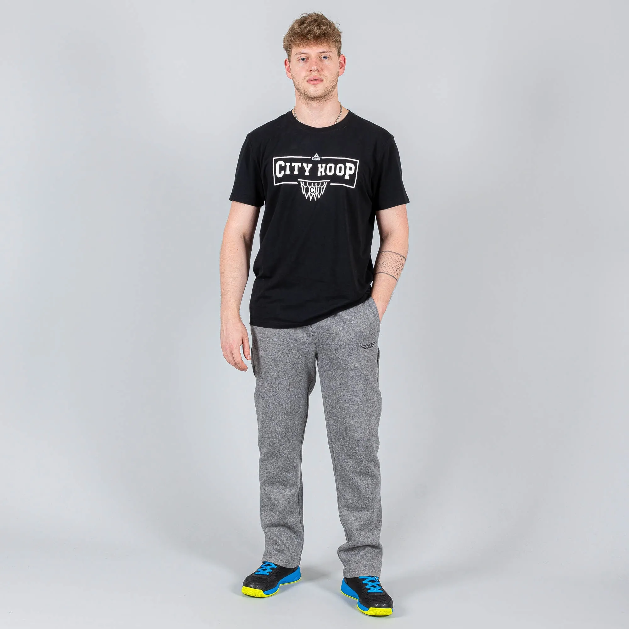 Tepláky PEAK 3x3 Brushed Knitted Sweater Pants Šedé