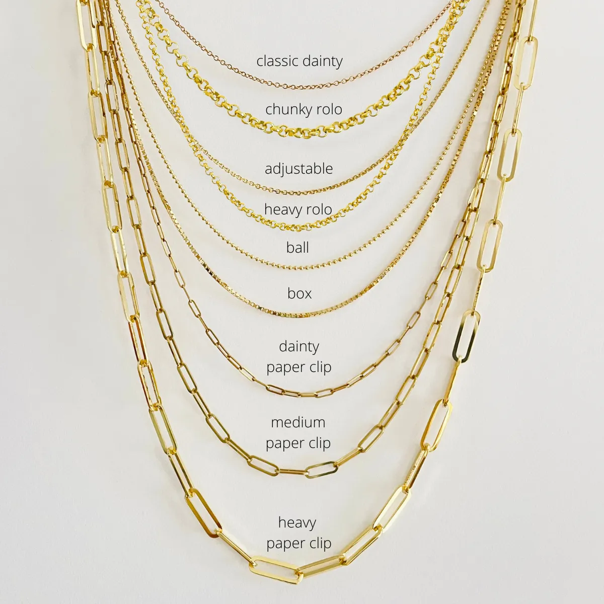 The Paperclip Chain Necklace - Medium Weight