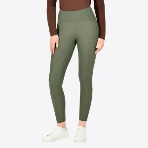 Thermal Riding Tights - Olive Night