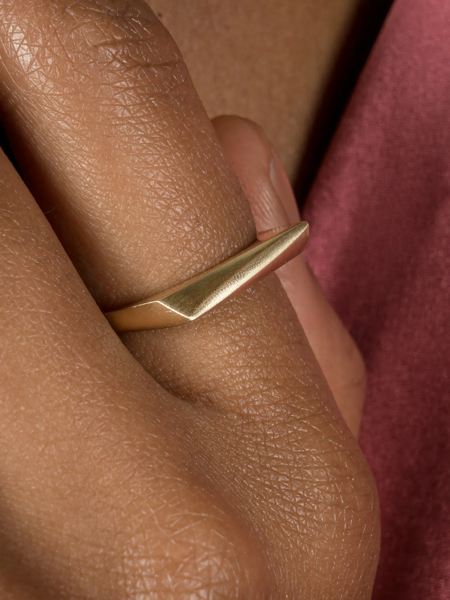Thin Angled Bar Ring