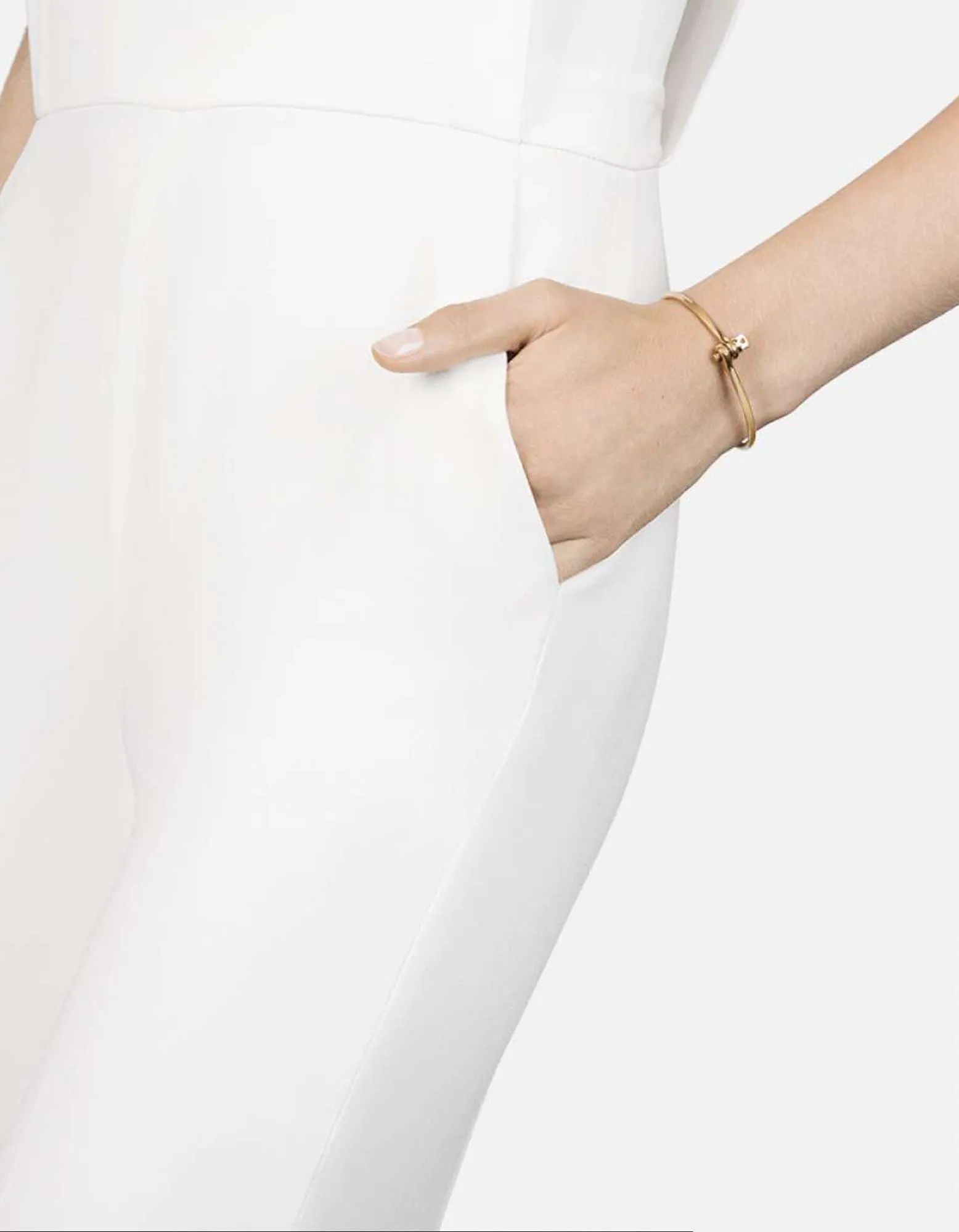 Thin Reeve Cuff, Gold