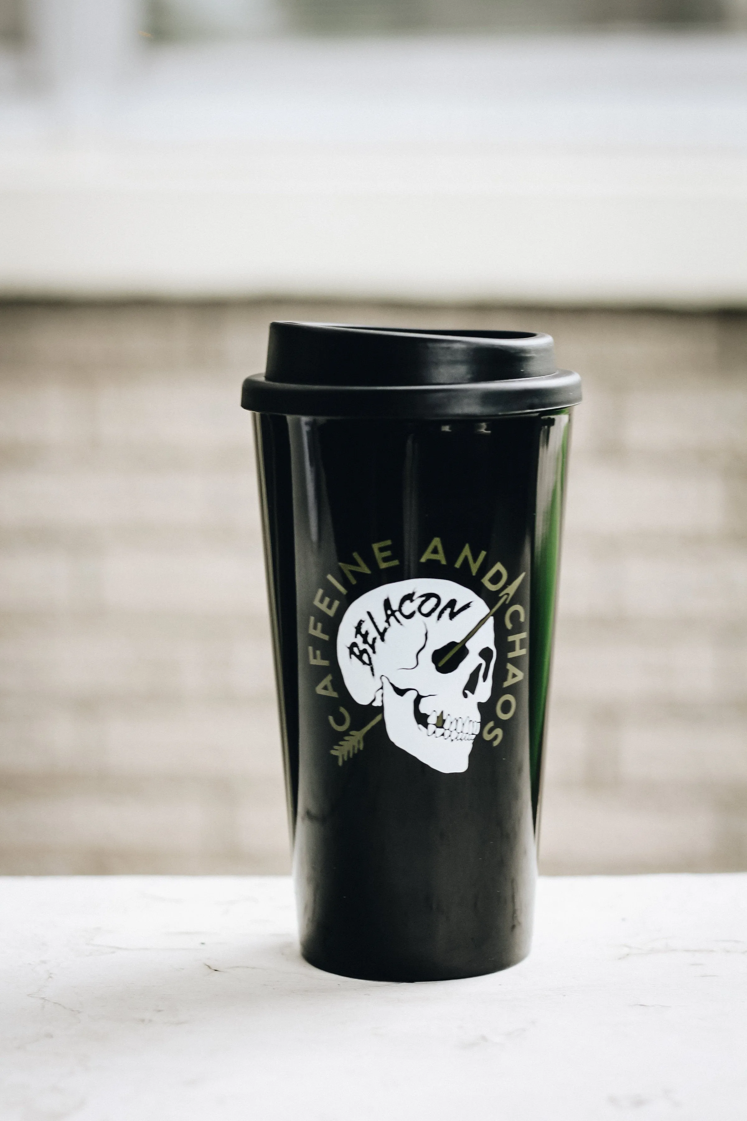 Throat Punch The Day – 17 oz Black Travel Mug