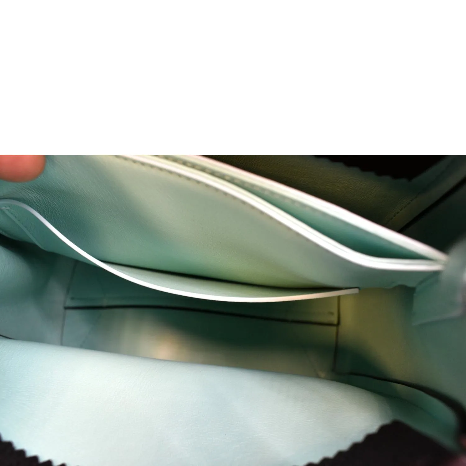 TIFFANY & CO Micro Grain Calfskin Leather Tote Bag Black