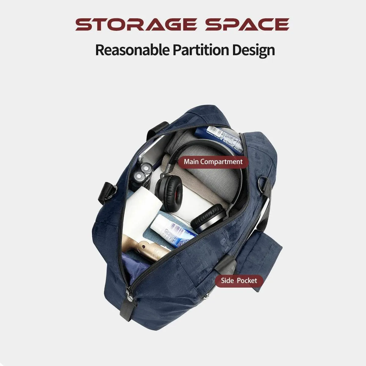 Tigernu Oxford Waterproof Men Travel Bags 23.3L Capacity Gym Bags Outdoor Duffle Travel Bags Sport Bag Men Handbags Retro Series