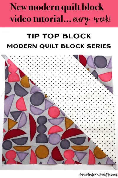 Tip Top Quilt Block Pattern