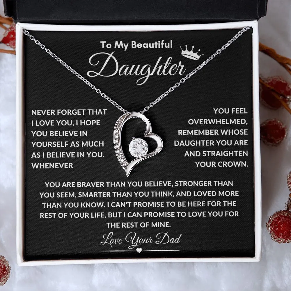 To My Beautiful Daughter Straighten Your Crown