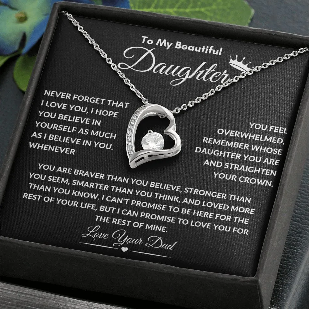 To My Beautiful Daughter Straighten Your Crown