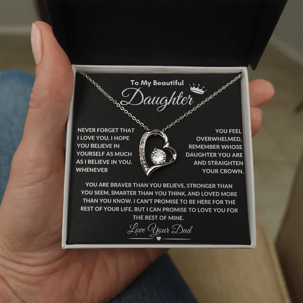 To My Beautiful Daughter Straighten Your Crown