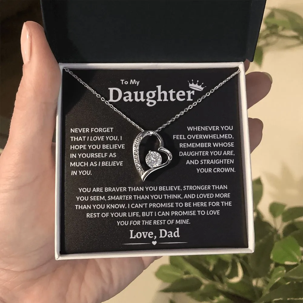 To My Daughter You Are Braver Than You Believe Crown