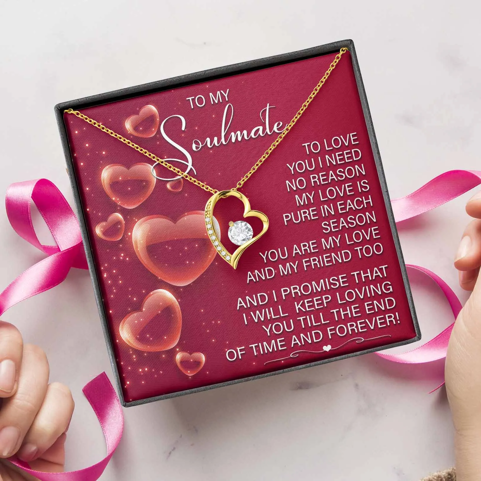 To My Soulmate I Will Keep Loving You | Forever Love Necklace