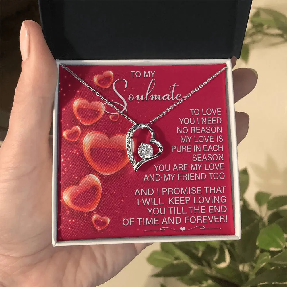 To My Soulmate I Will Keep Loving You | Forever Love Necklace