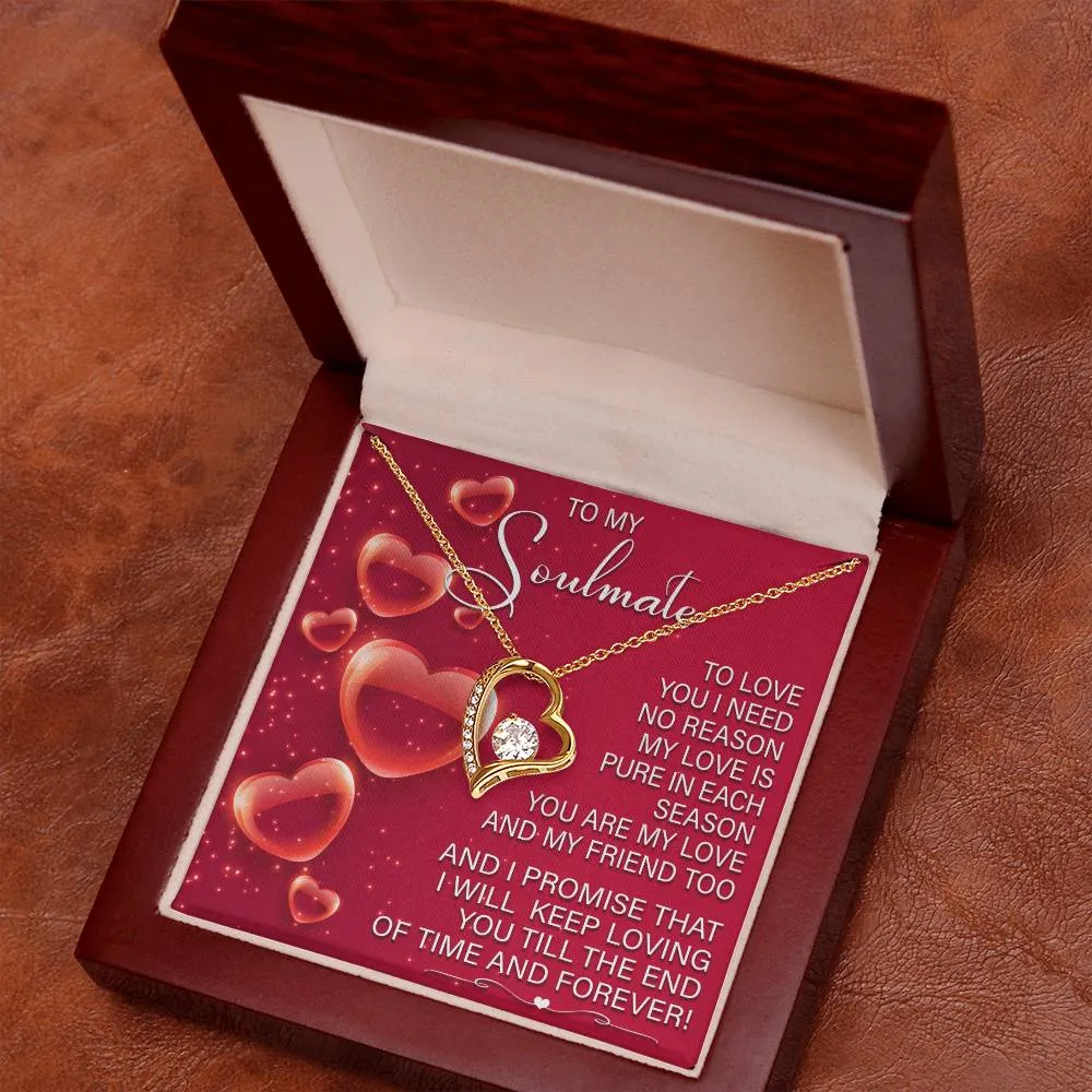 To My Soulmate I Will Keep Loving You | Forever Love Necklace