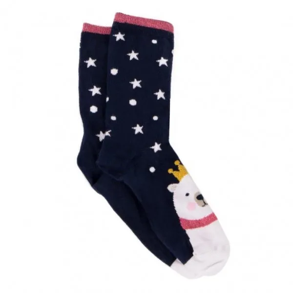 Totes Isotoner NOVELTY ANKLE Womens Socks Polar Bear: One Size