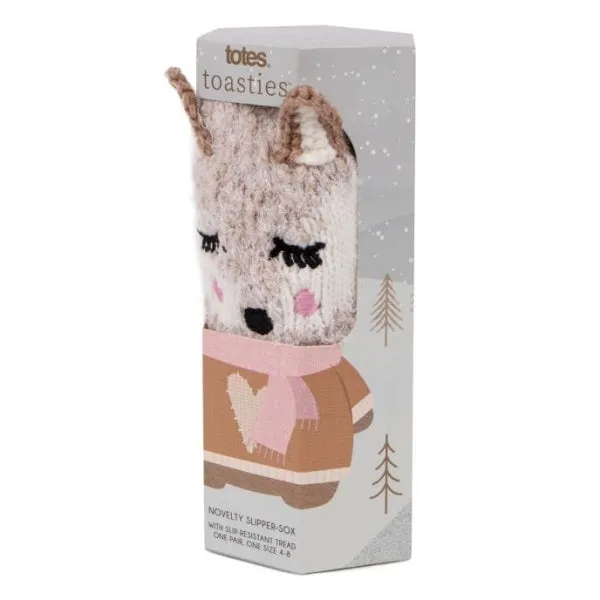 Totes Isotoner NOVELTY SUPERSOFT Womens Socks Fox: One Size
