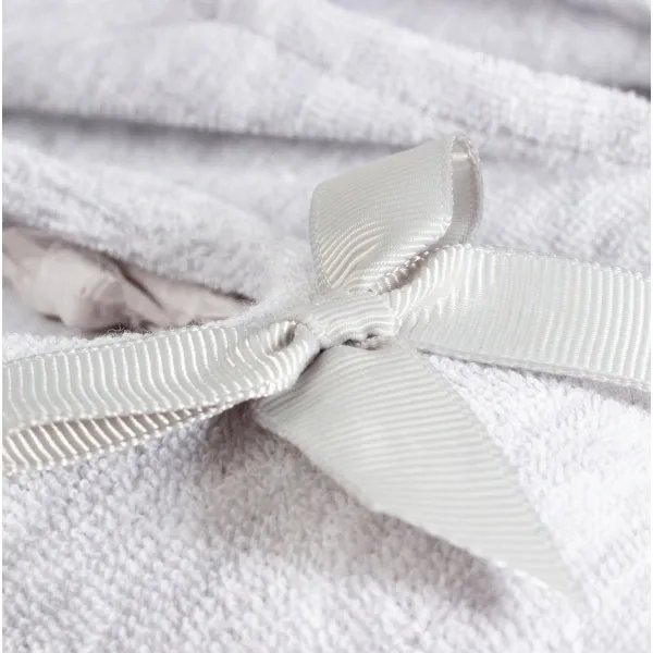 Totes Isotoner STRETCH TERRY BOW Womens Ballet Slippers Grey