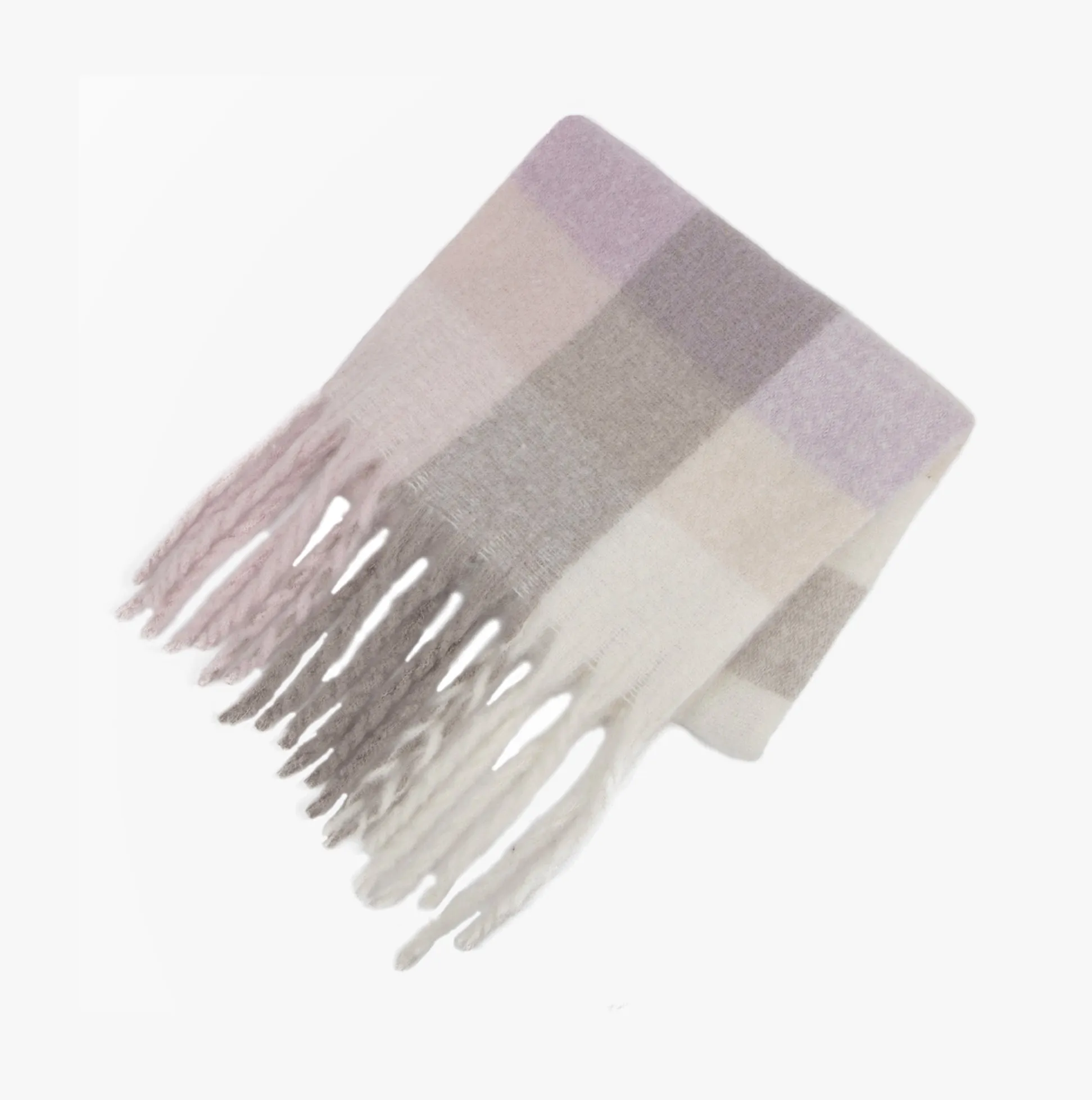 Totes Toasties CHUNKY CHECK WOVEN Womens Lilac / Cream